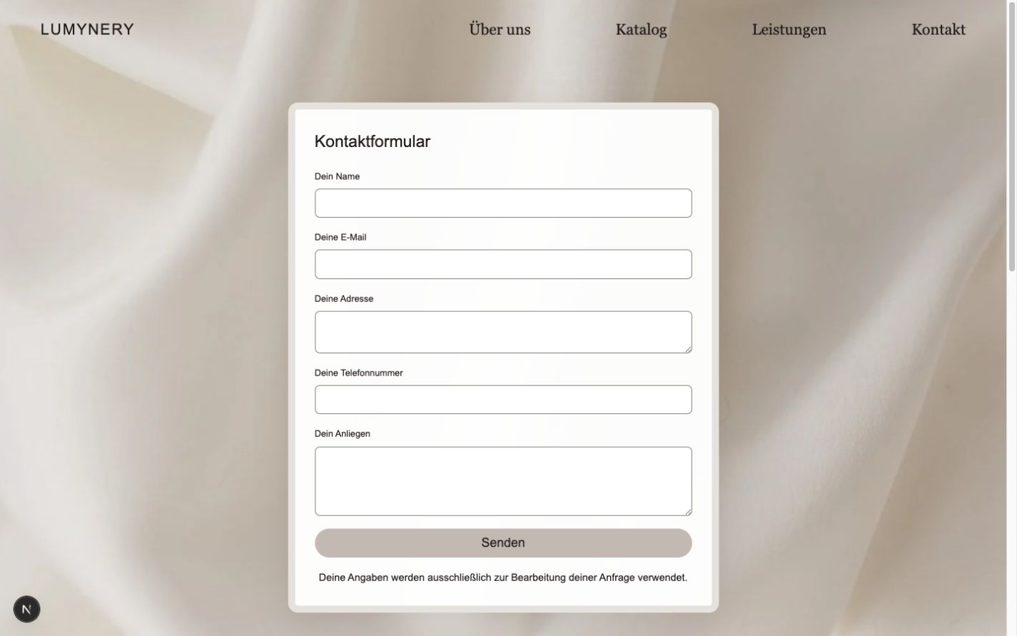 Lumynery interface view 3